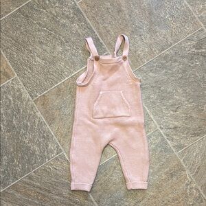 Carter's Soft Pink Knit Overalls